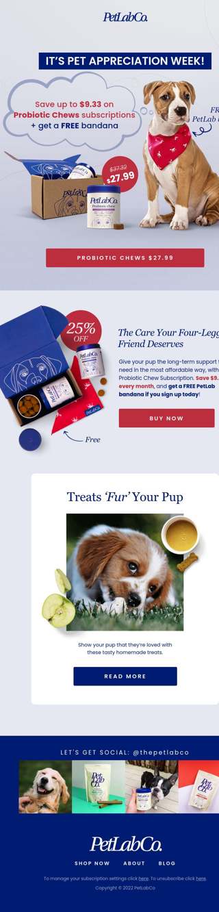 12 hours left: $9.33 off Probiotic Chews + a FREE bandana