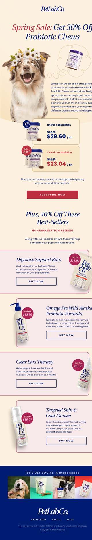 One day left: Get 30% OFF Probiotic Chews subscriptions