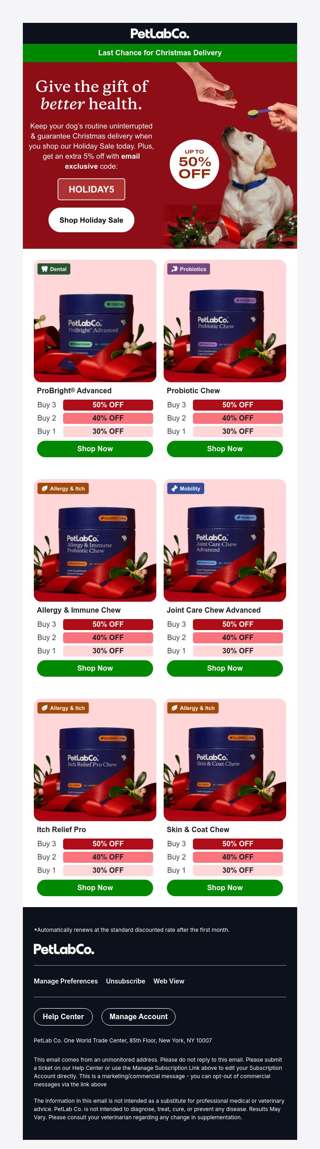 Last chance for Christmas delivery 🎄