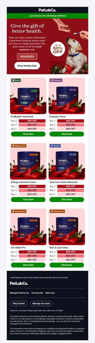 Last chance for Christmas delivery 🎄