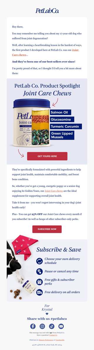 Have you heard of our Joint Care Chews?