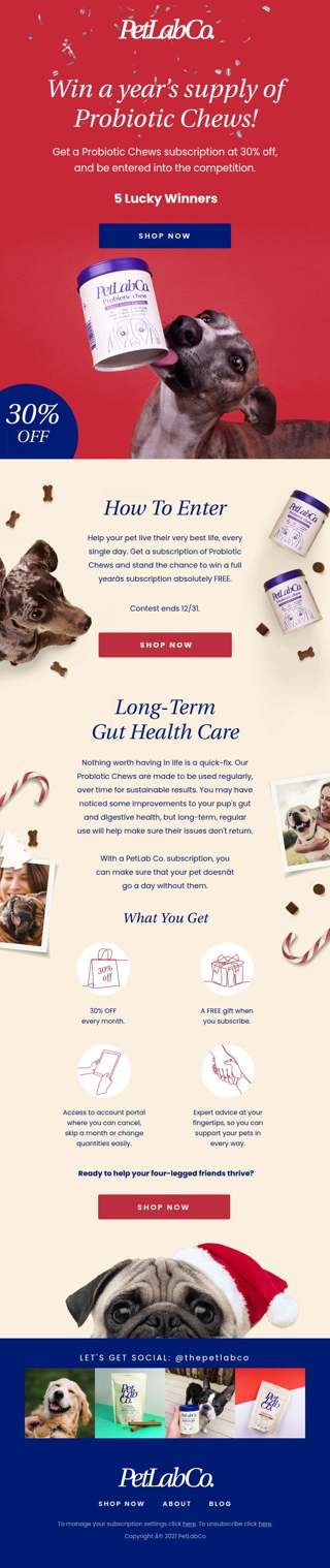 Win a Year’s Supply of  Probiotic Chews