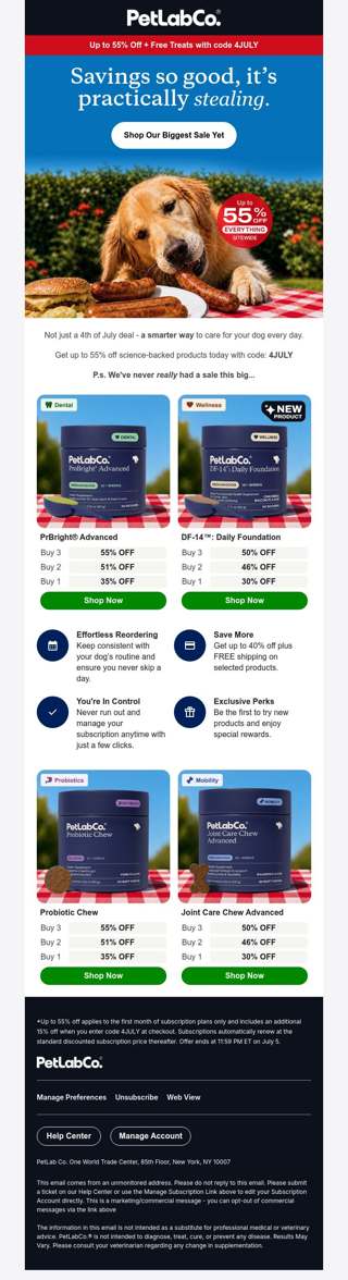The biggest July 4th deal we've ever offered!