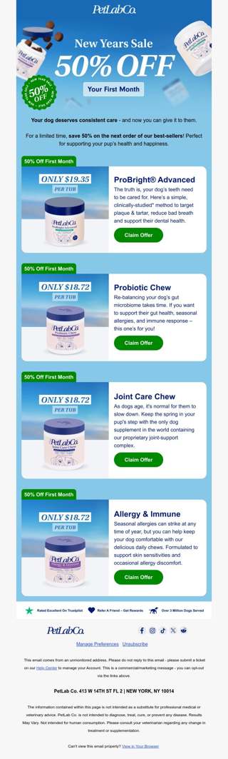 New Year Sale - Best Sellers From Just $18.72
