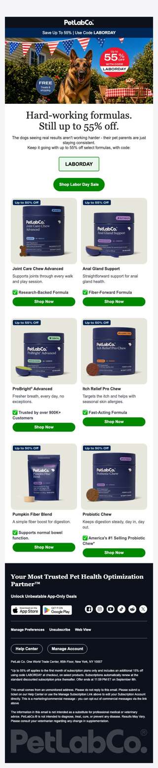 03. Hard-working formulas. Still up to 55% off.