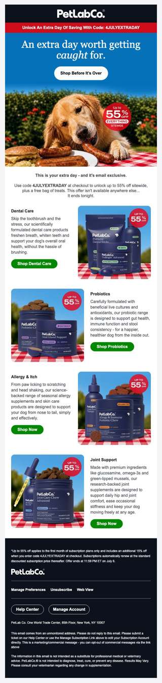 12. Surprise! Savings extended....