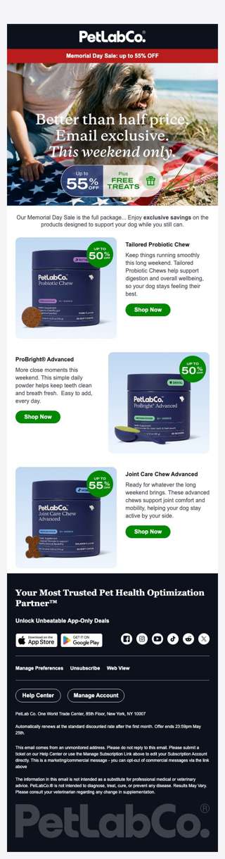 31. Better than half price on trusted formulas, ends soon.
