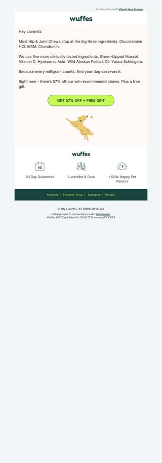 A free gift + 57% off is all yours...