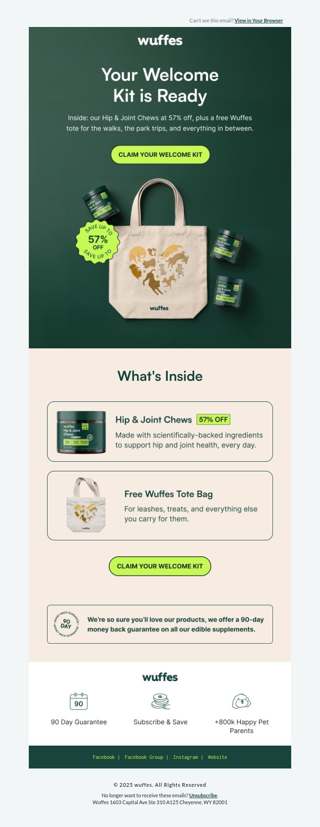Your dog's welcome kit is ready
