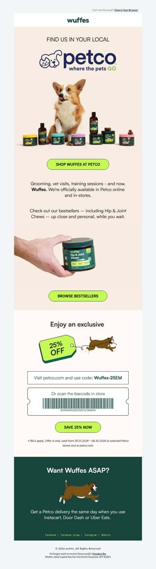 Near a Petco? 🛒