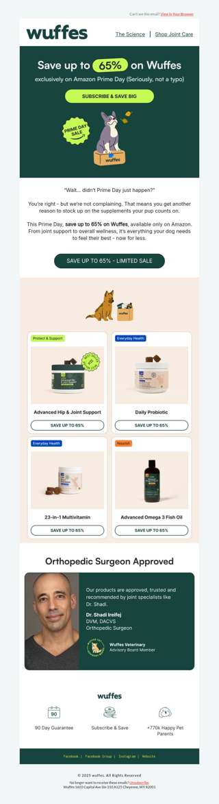 Prime Day Deals: Up to 65% Off Wuffes
