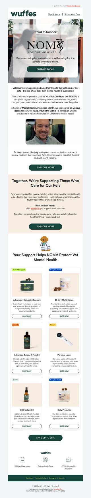We're Proud to Support: Not One More Vet
