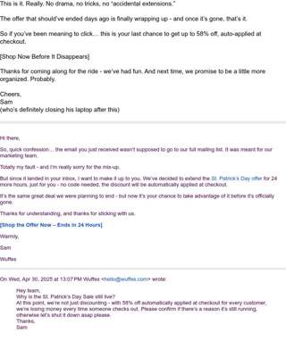 Final email. Final hours. Final everything.
