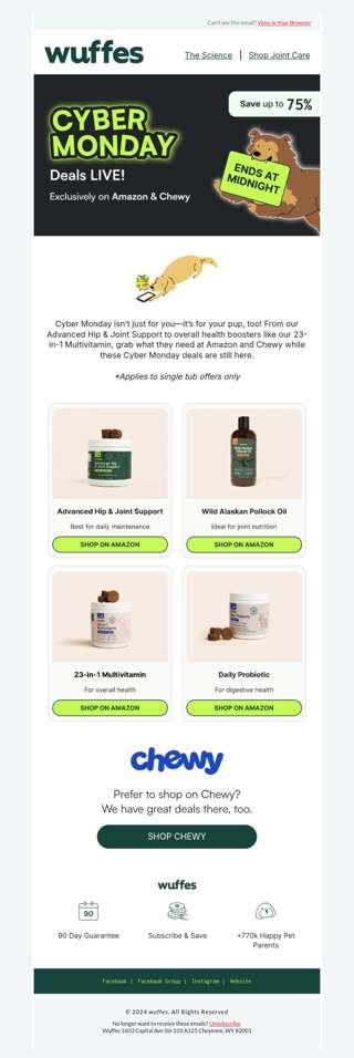 Exclusive Savings for Cyber Monday