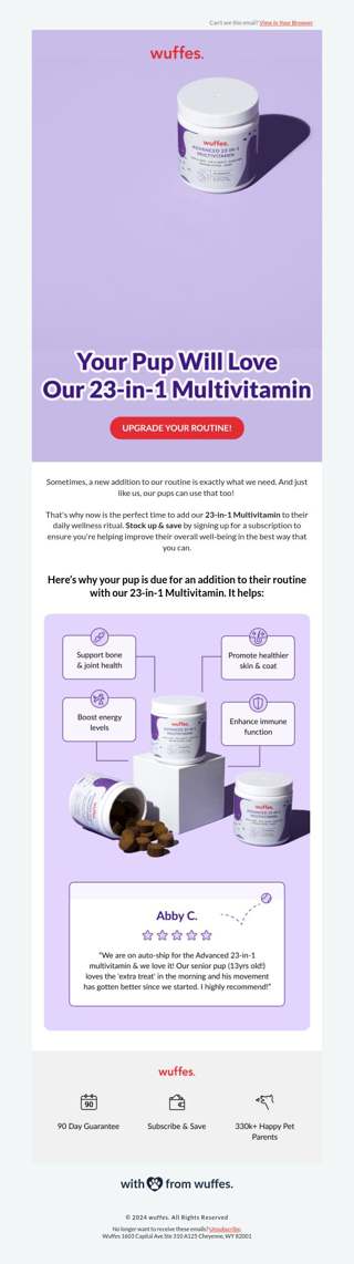 Your pup is due for an addition to their routine!