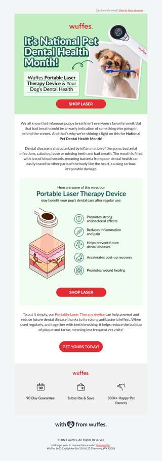 Our Portable Laser & your dog’s teeth??!