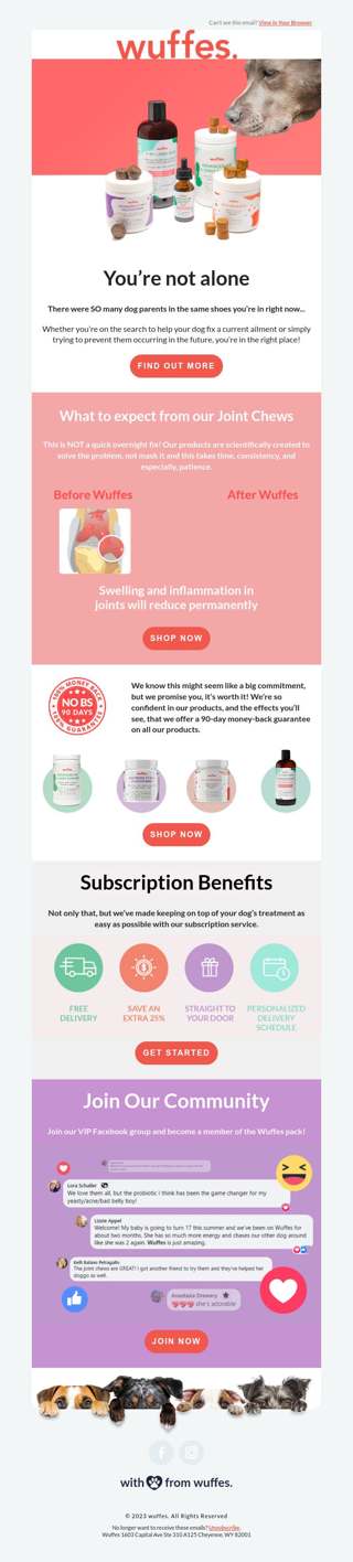 Discover something new with Wuffes 90-Day-Guarantee!