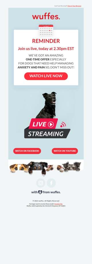 Going live in 3,2,1…