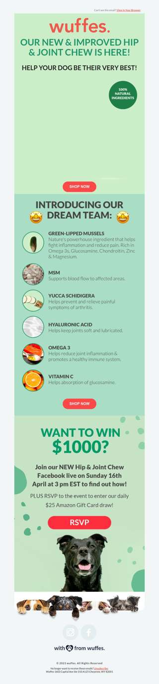 100% natural ingredients!