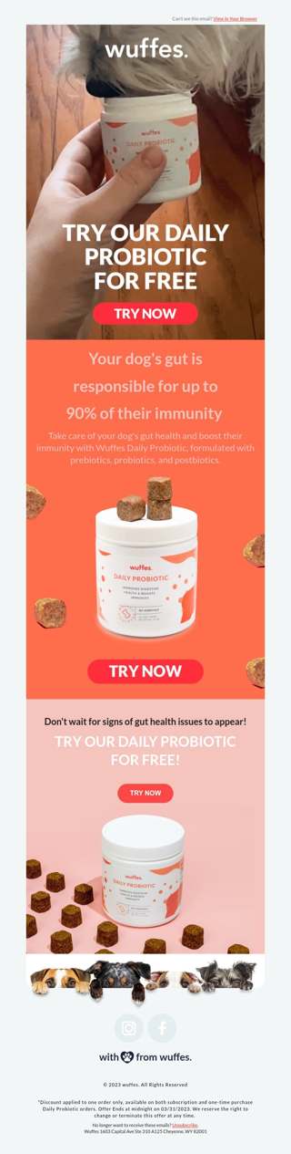 Try our Daily Probiotic for FREE today!