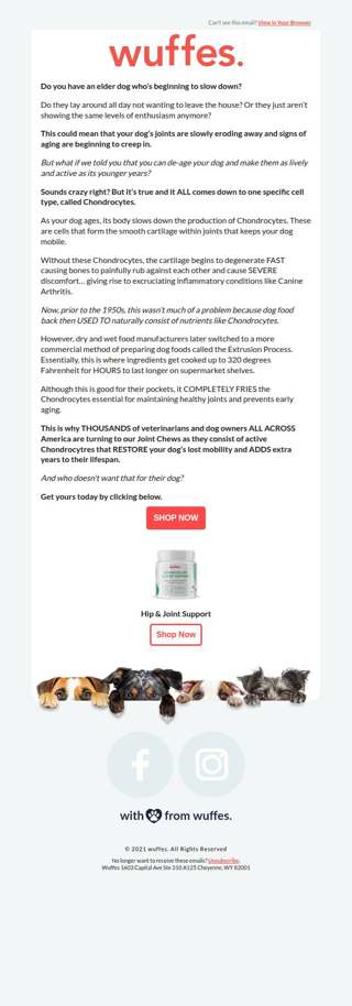 Want to de-age your dog?