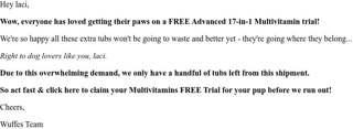 Wow, only a handful of tubs left...
