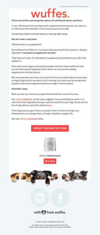 Supplements do what to your dog?