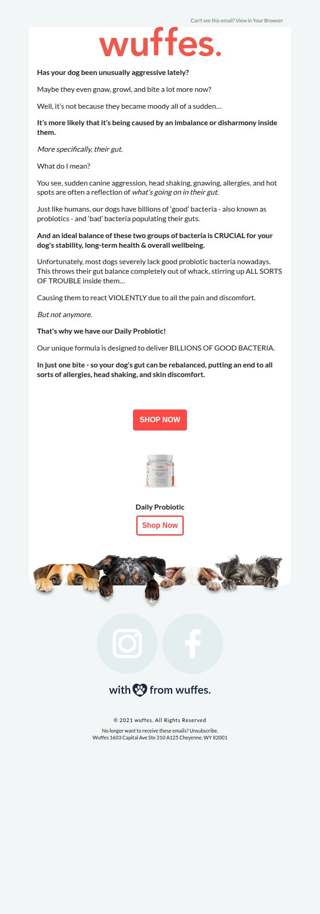 Has your dog been aggressive lately?