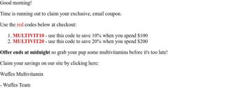Last chance to save up to 20% off your order