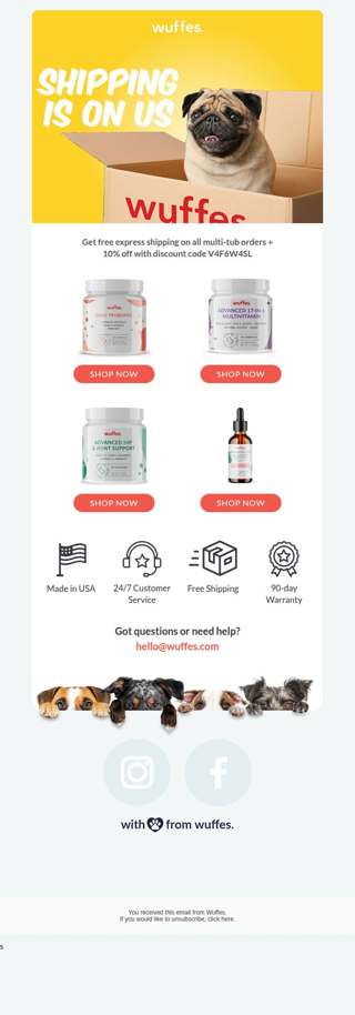 Free Express Shipping Today Only!