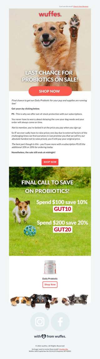 Probiotics sale ends TONIGHT