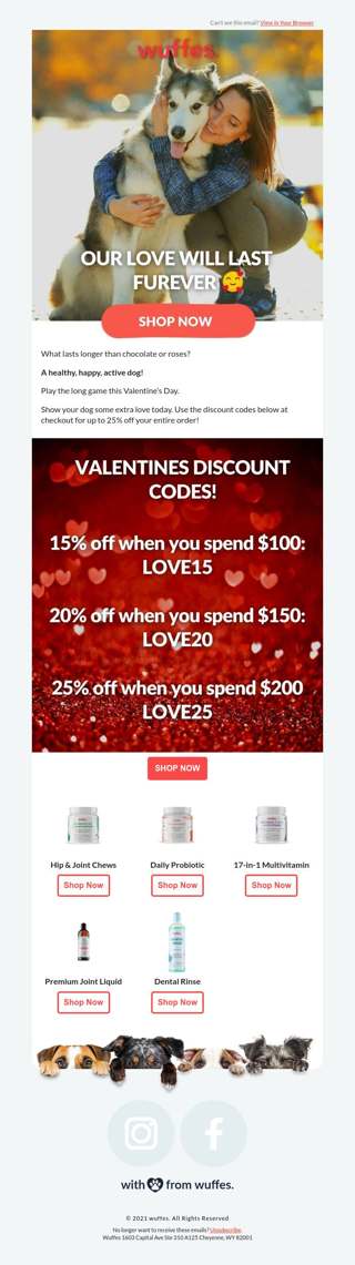 Love is in the air and so are discounts!