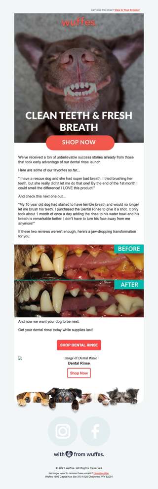 Dental Rinse going once…
