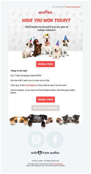 Wuffes Giveaway. Are you a winner?