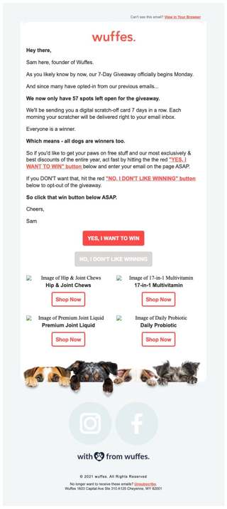 Last call to win something for your best friend...