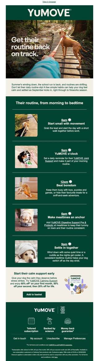 Has your pet’s routine slipped?