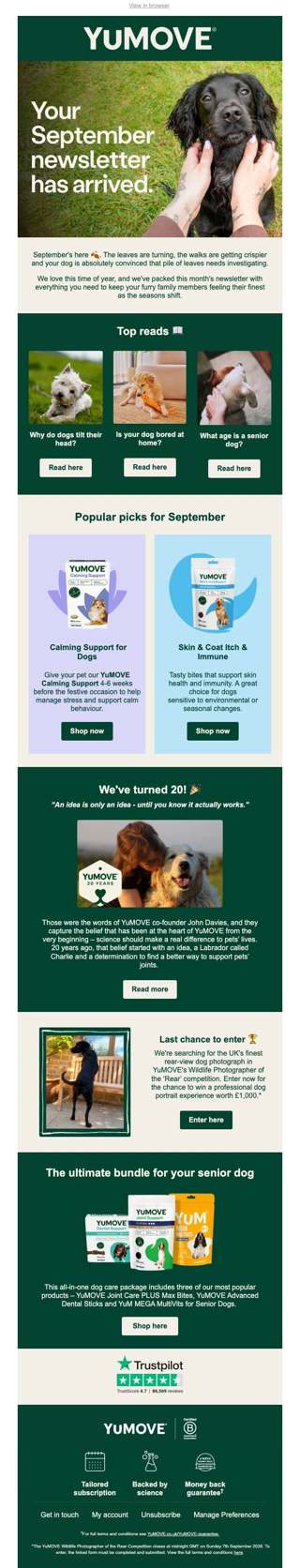 Your September newsletter has arrived