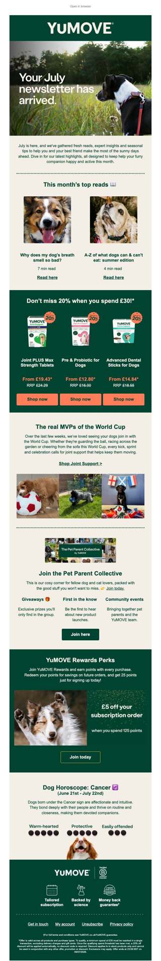Brett, your July newsletter has arrived