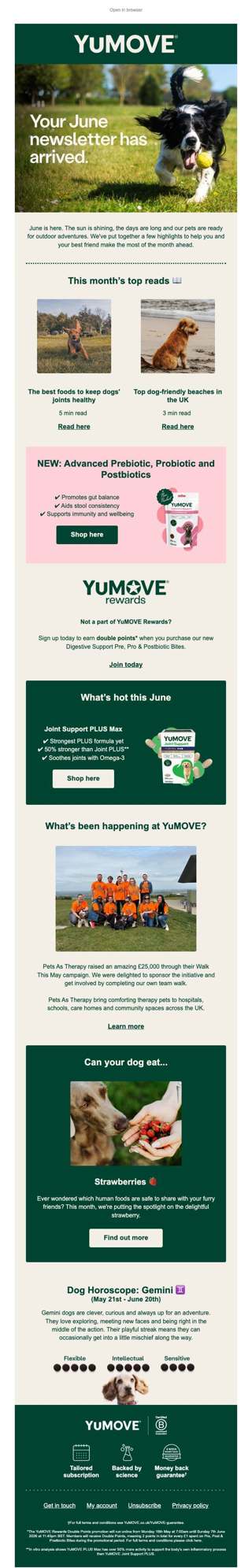 Brett, your June newsletter has arrived