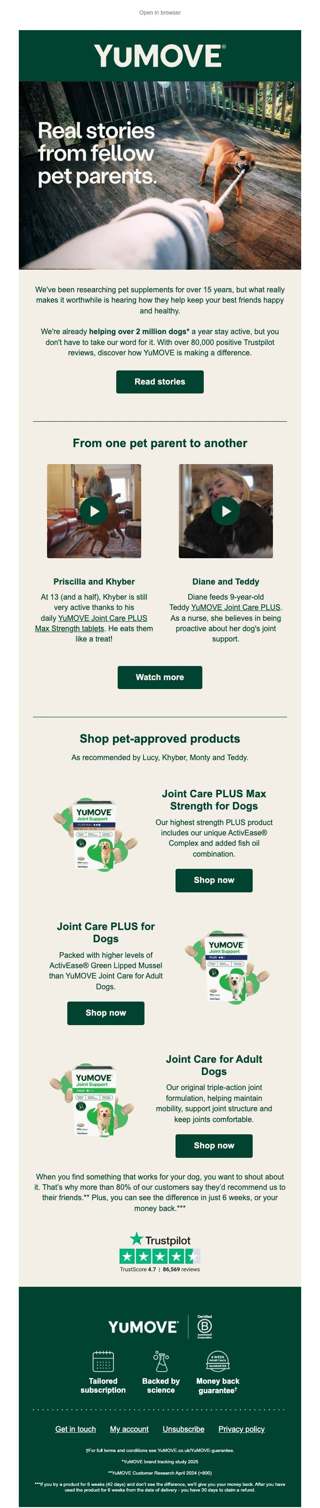 See why 2 million dogs love YuMOVE