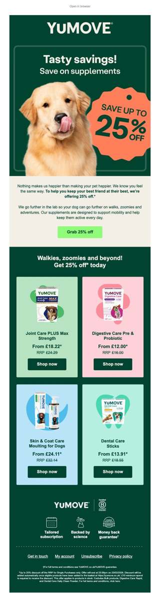 25% off starts now 🎉