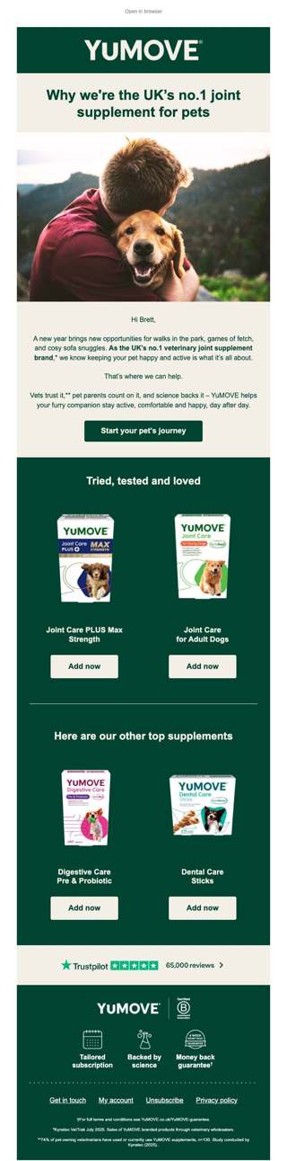 Give your pet the no.1 joint care in the UK