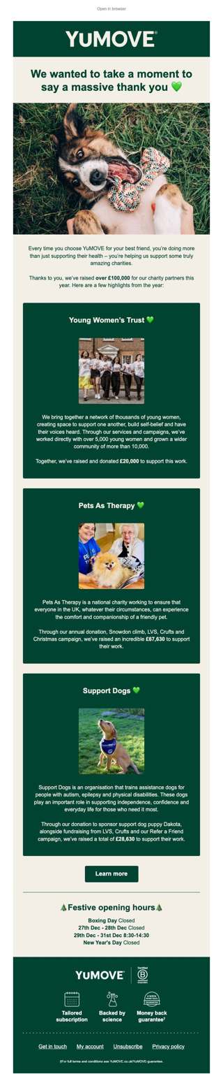 Thank you for making a difference 💚