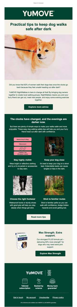 Stay safe on night walks 🌙