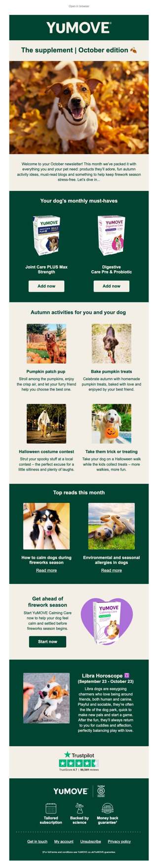 Brett, your October newsletter has arrived