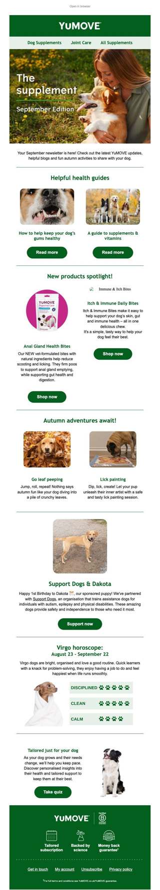 Brett, your September newsletter has arrived