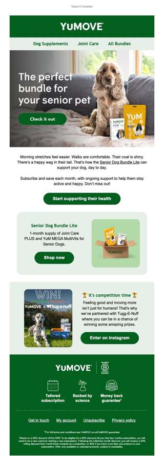 The ultimate bundle for senior pets