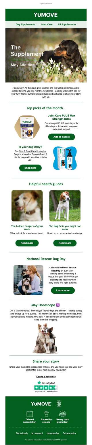 Brett, your May newsletter has arrived