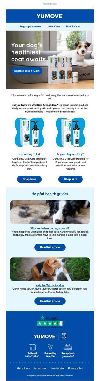 Your dog's healthiest coat awaits