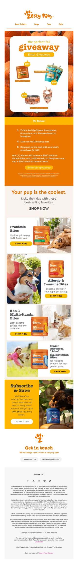 🍁 Kick off fall with the ultimate dog-lover giveaway! 🎉